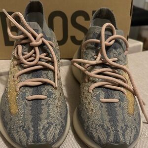 Stylish Blue and Gold Sneakers